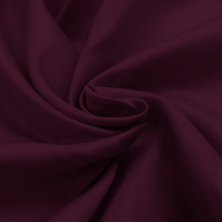 Solid colour - Cotton Sateen - Burgundy - 100% cotton 